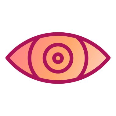 Göz. Web simgesi basit illüstrasyon