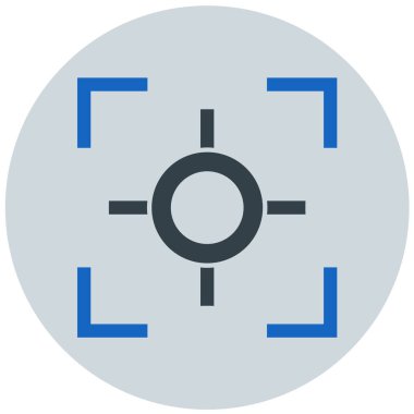 Hedef. Web simgesi basit illüstrasyon