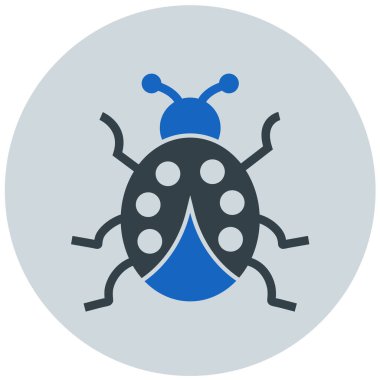 Böcek. Web simgesi basit illüstrasyon
