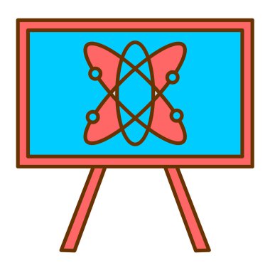 Bir okul simgesinin vektör illüstrasyonu