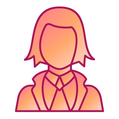 avatar kadın saç stili vektör çizimi tasarımı ile