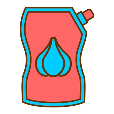 Petrol simgesinin vektör illüstrasyonu