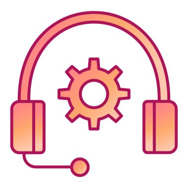 Destek. Web simgesi basit tasarım