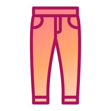 pantolon simgesi vektör illüstrasyonu