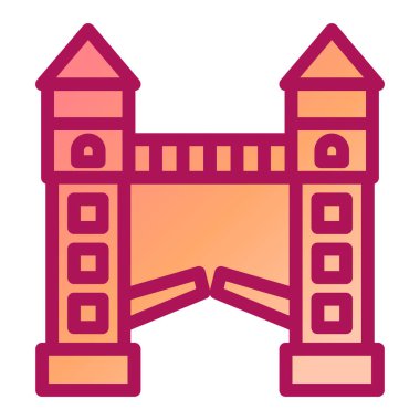 köprü modern simge vektör illüstrasyonu 