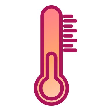 termometre simgesi vektör illüstrasyonu