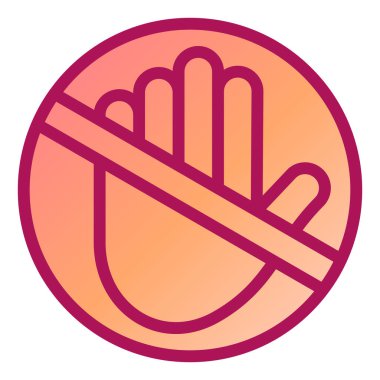 Modern simge vektör illüstrasyonunu durdur