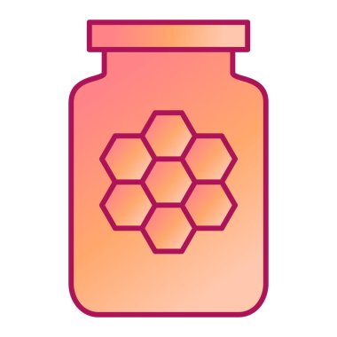 bal kavanozu ikon vektör illüstrasyonu