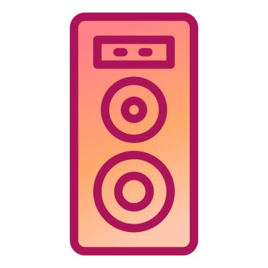 müzik çalar ikon vektör illüstrasyonu