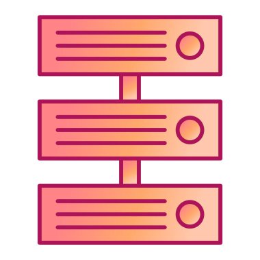 veritabanı. Web simgesi basit illüstrasyon