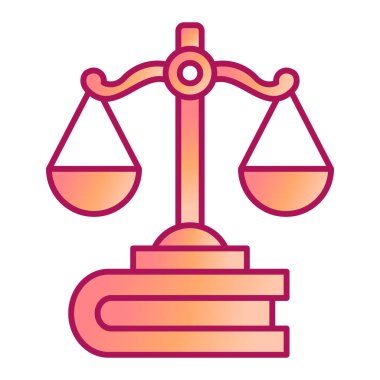 Hukuk ve adalet vektörü illüstrasyonu