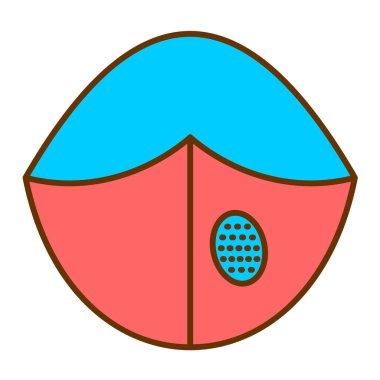 şemsiye simgesi vektör illüstrasyonu