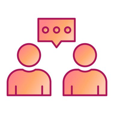 Sohbet simgesi vektör illüstrasyonu