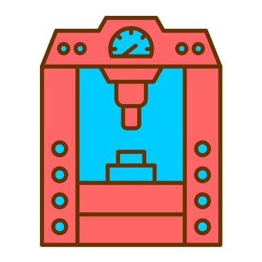 Robotik kol makinesi simgesi. Beyaz arkaplanda izole edilmiş web tasarımı için robot el vektör çizimi sembolü