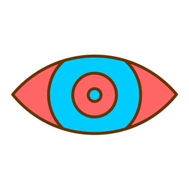 Göz simgesi vektör illüstrasyonu