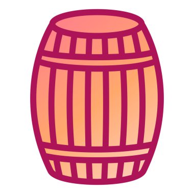 Bir fıçı bira. vektör illüstrasyonu