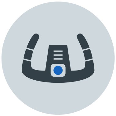 Miğfer. Web simgesi basit illüstrasyon