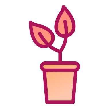 Bitki. Web simgesi basit tasarım