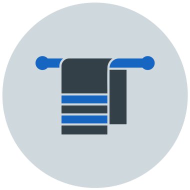 Havlu. Web simgesi basit illüstrasyon