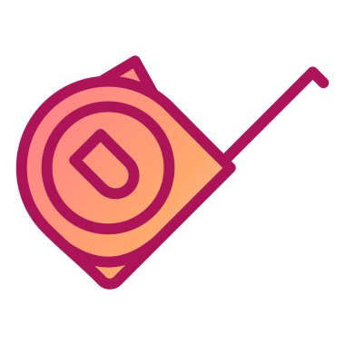 bant modern simge vektör illüstrasyonu ölçülüyor 