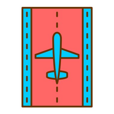 Uçak. Web simgesi basit illüstrasyon