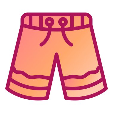 Bir havlu simgesinin vektör illüstrasyonu