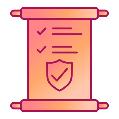 belge simgesi vektörü. İnce çizgi işareti. izole edilmiş sınır sembolü çizimi