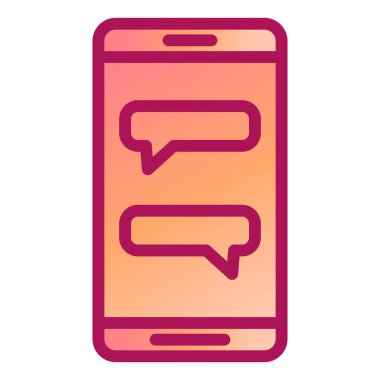 Mesaj var. Web simgesi basit tasarım