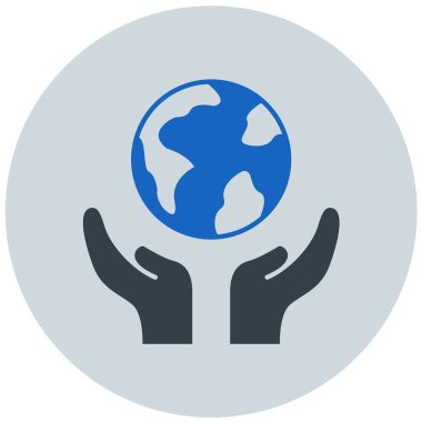 Toprak. Web simgesi basit illüstrasyon