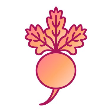 taze pancar sebze simge vektör çizim tasarım