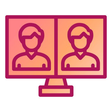 kullanıcılar. Web simgesi basit illüstrasyon