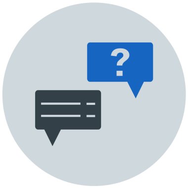 Konuş. Web simgesi basit illüstrasyon