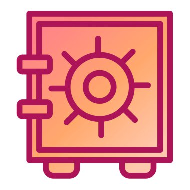 Güvendesin. Web simgesi basit illüstrasyon