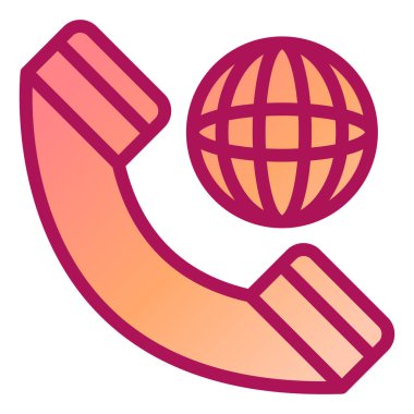 - Telefon. Web simgesi basit illüstrasyon