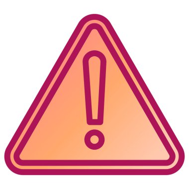 uyarı işareti simgesi, vektör illüstrasyonu