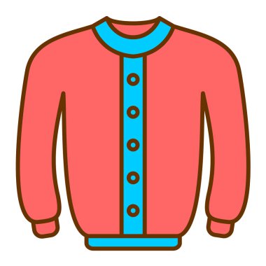 Kıyafetler. Web simgesi basit illüstrasyon