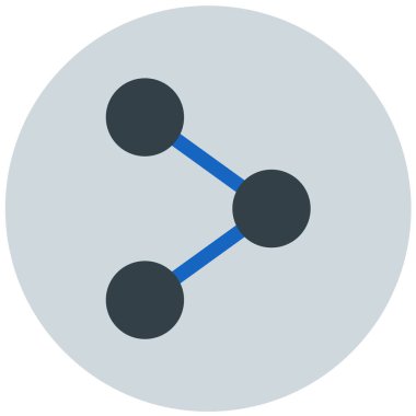 Paylaş. Web simgesi basit illüstrasyon