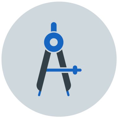 Pusula. Web simgesi basit illüstrasyon