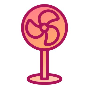 fan modern simge vektör illüstrasyonu 