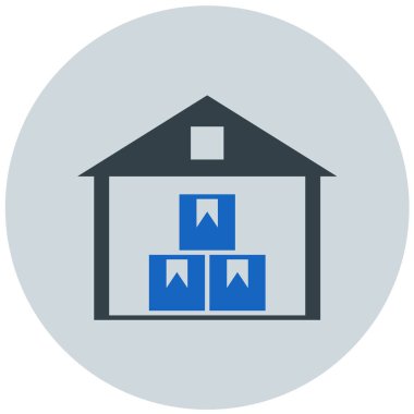 Ev. Web simgesi basit illüstrasyon