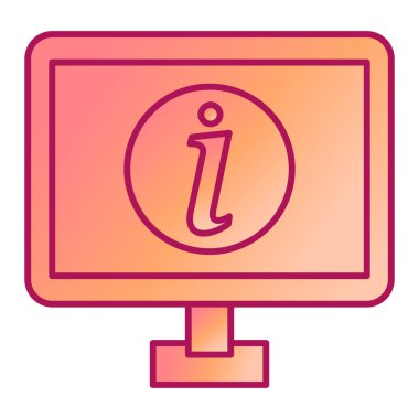 Bilgi simgesi vektör illüstrasyonu