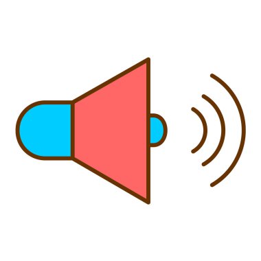 hoparlör vektör illüstrasyonu