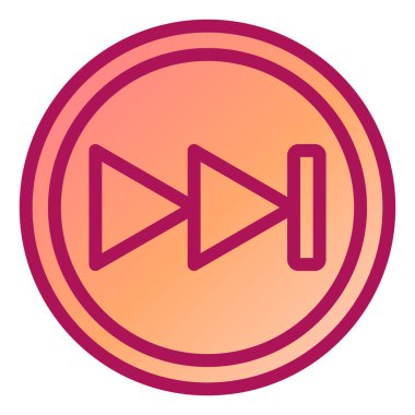 Video oynatıcı ikon vektör illüstrasyonu