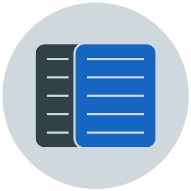 Eğitim kitabı ikonu vektör illüstrasyonu