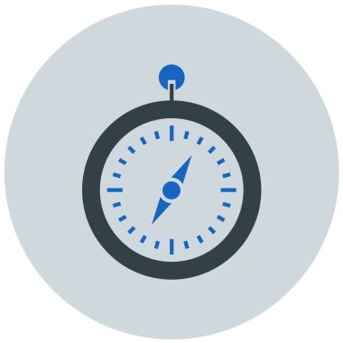 Pusula. Web simgesi basit illüstrasyon