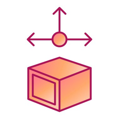 Kutu. Web simgesi basit illüstrasyon