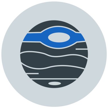 Gezegen. Web simgesi basit illüstrasyon