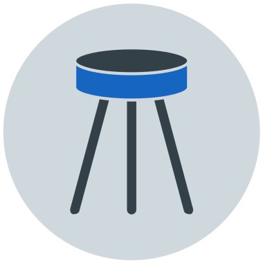 Masa. Web simgesi basit illüstrasyon