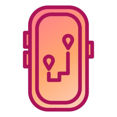 gps vektör simgesi modern basit illüstrasyon