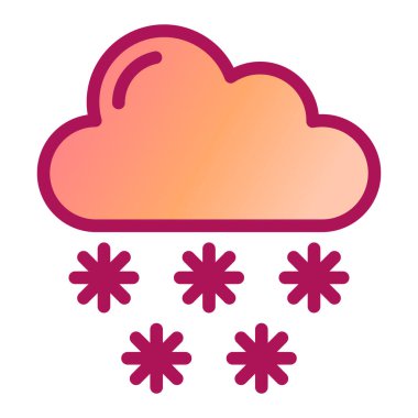 bulut hava vektörü illüstrasyonu